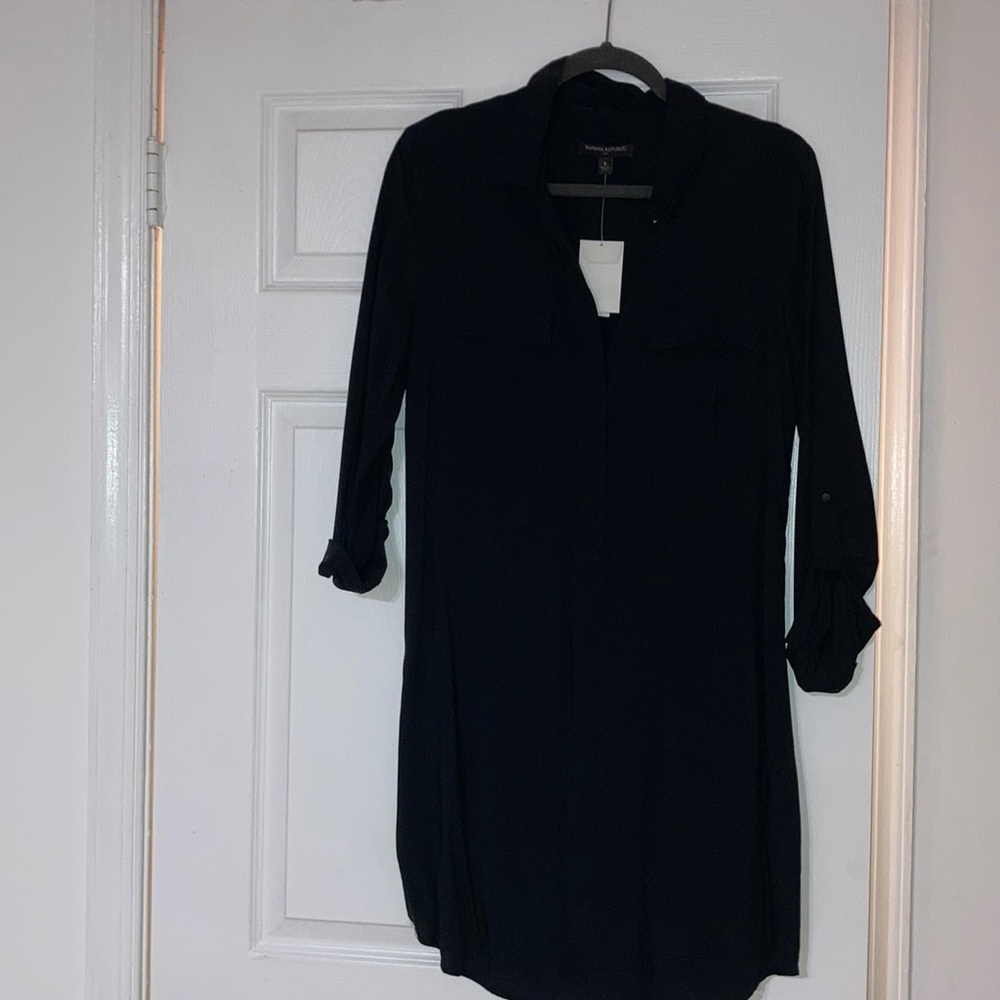 Black NWT banana republic shirt dress.